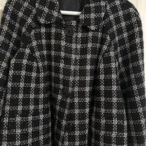 Black white stripes jacket